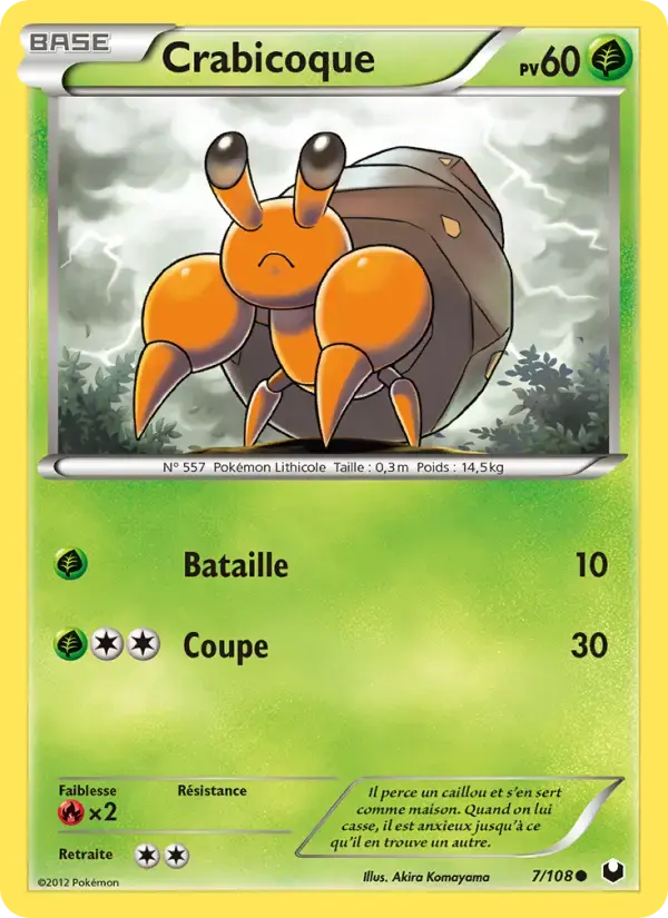 Carte Pokémon Crabicoque #7 — Explorateurs Obscurs