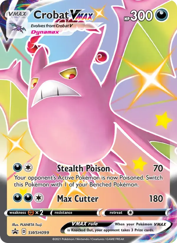 Crobat VMAX #SWSH099 — Sword & Shield Promos