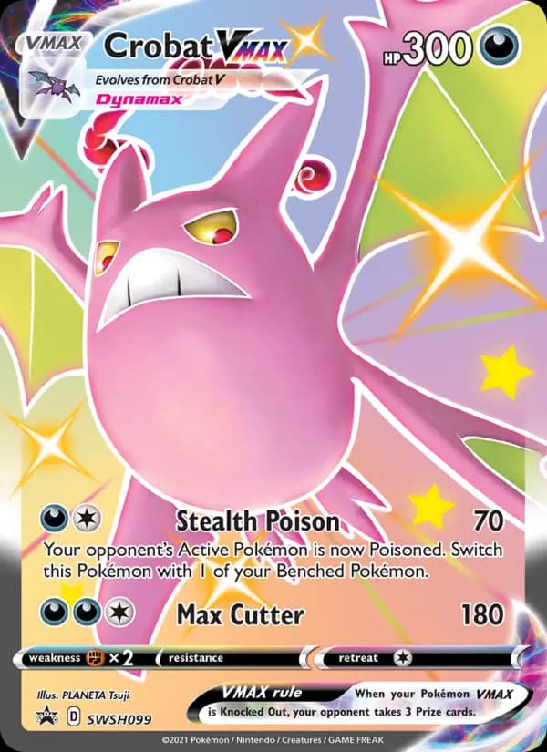 Crobat VMAX #SWSH099 — Sword & Shield Promos