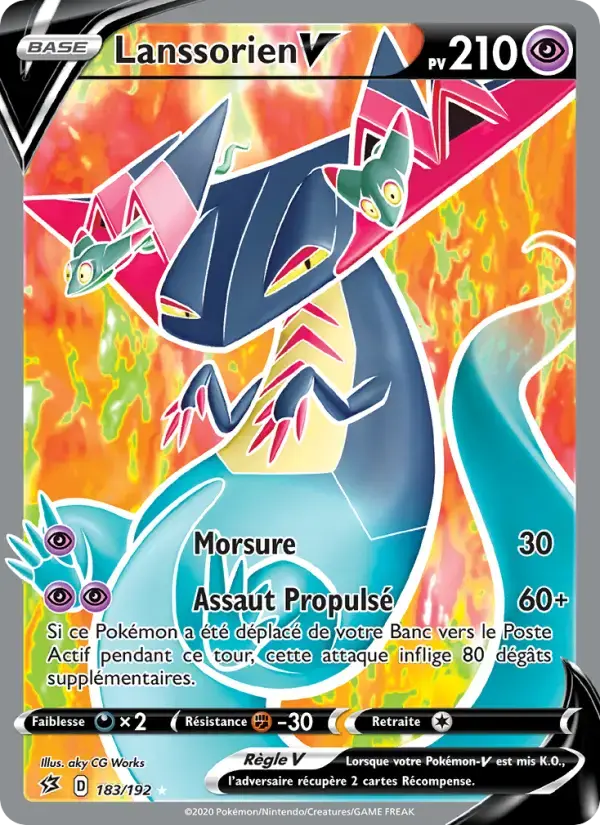 Carte Pokémon Lanssorien V #183 — Clash des Rebelles