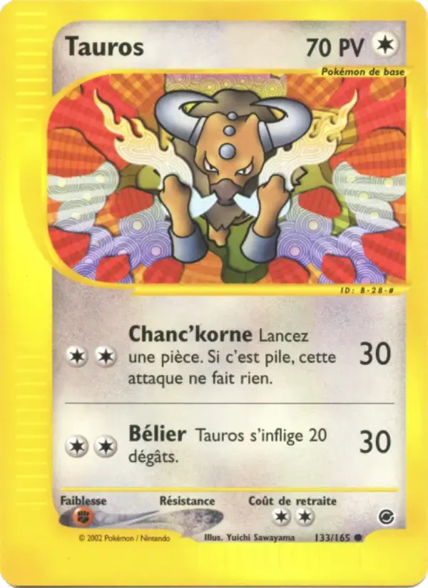 Carte Pokémon Tauros #133 — Expédition
