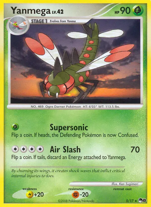 Carte Pokémon Yanmega #5 — POP 8