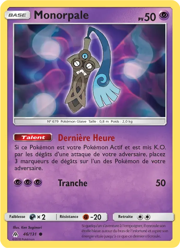 Carte Pokémon Monorpale #46 — Lumière Interdite