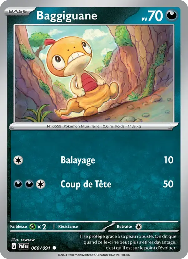 Carte Pokémon Baggiguane #060 — Destinées de Paldea