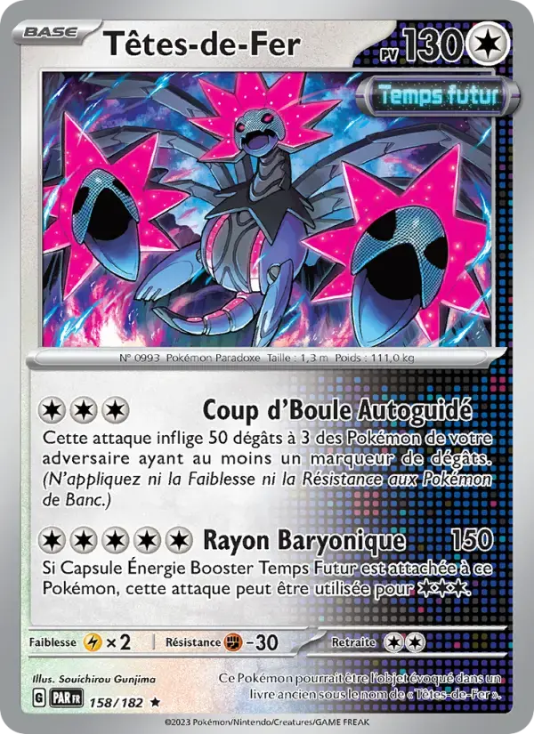 Carte Pokémon Têtes-de-Fer #158 — Faille Paradoxe