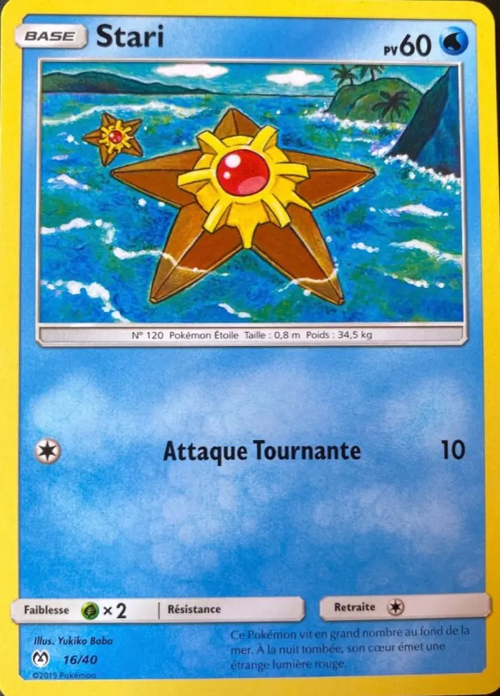 Carte Pokémon Stari #16 — 2019 Promo McDonald's