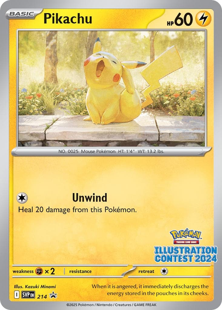 Carte Pokémon Pikachu #214 — Promos Écarlate et Violet