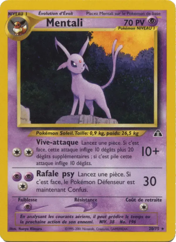Carte Pokémon Mentali #20 — Neo Discovery