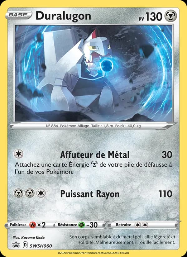 Carte Pokémon Duralugon #SWSH060 — Promos Épée et Bouclier