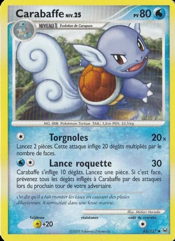Carte Pokémon Carabaffe #65 — Platine