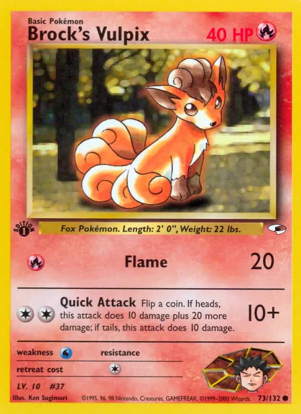 Brock's Vulpix #73 — Gym Heroes