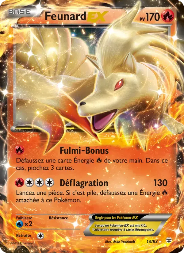 Carte Pokémon Feunard-EX #13 — Générations
