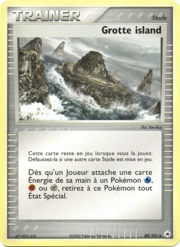Carte Pokémon Grotte island #89 — Légendes Oubliées