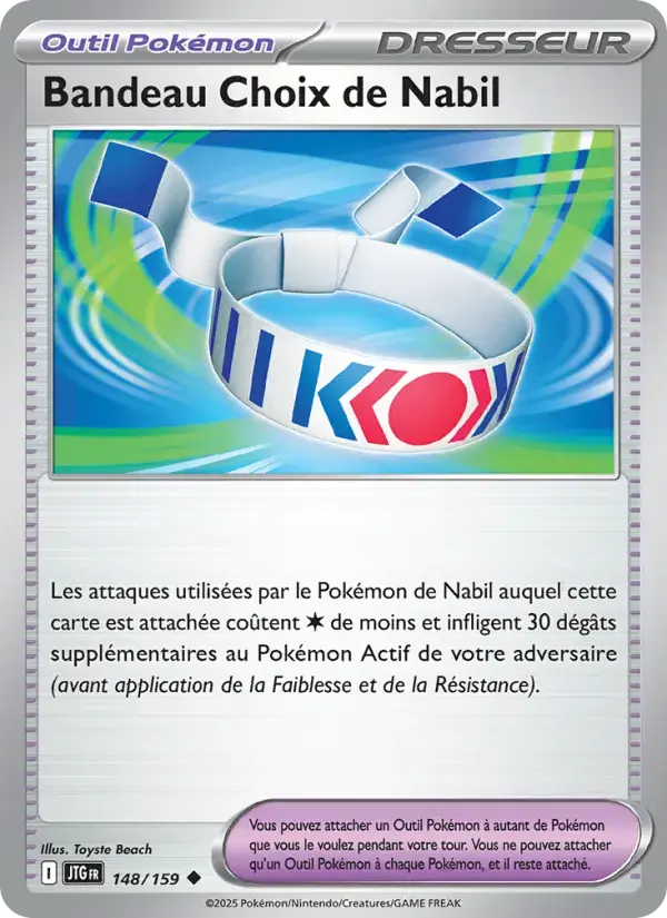 Carte Pokémon Bandeau Choix de Nabil #148 — Aventures Ensemble