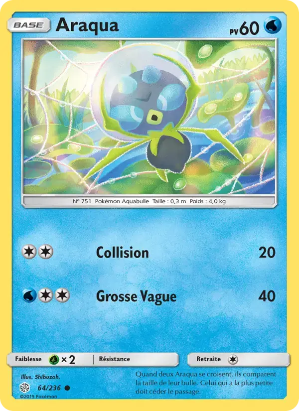 Carte Pokémon Araqua #64 — Éclipse Cosmique