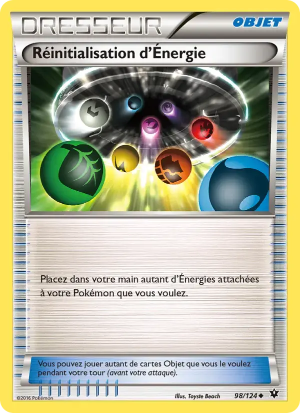 Carte Pokémon Réinitialisation d'Énergie #98 — Impact des Destins