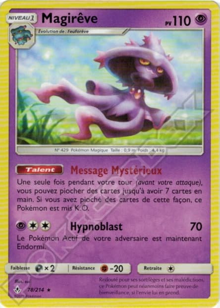 Carte Pokémon Magirêve #78 — Alliance Infaillible