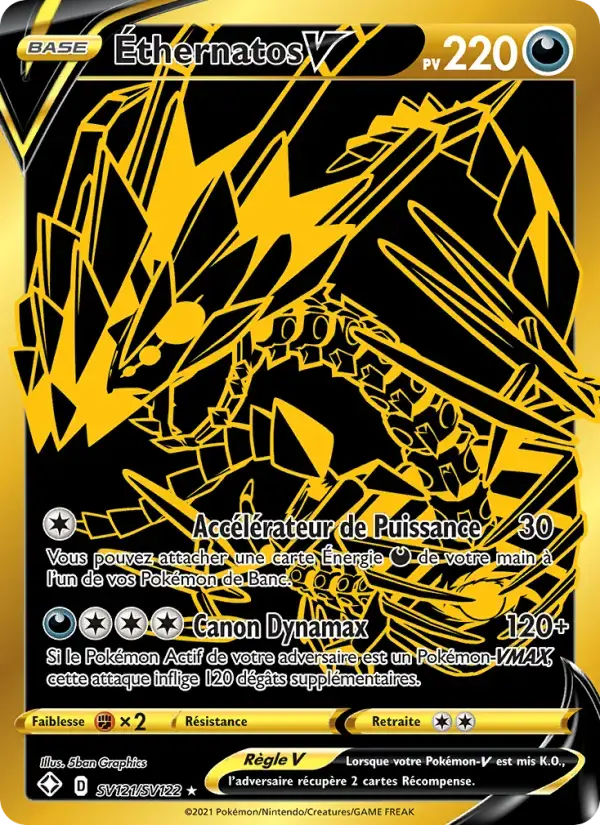 Carte Pokémon Éthernatos V #SV121 — Destinées Radieuses
