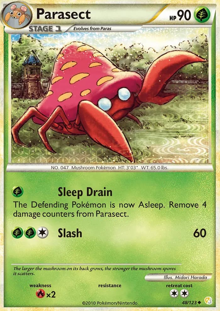 Parasect #48 — HeartGold SoulSilver