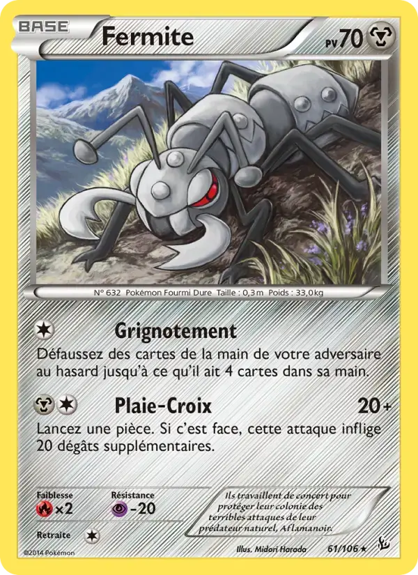 Carte Pokémon Fermite #61 — Étincelles