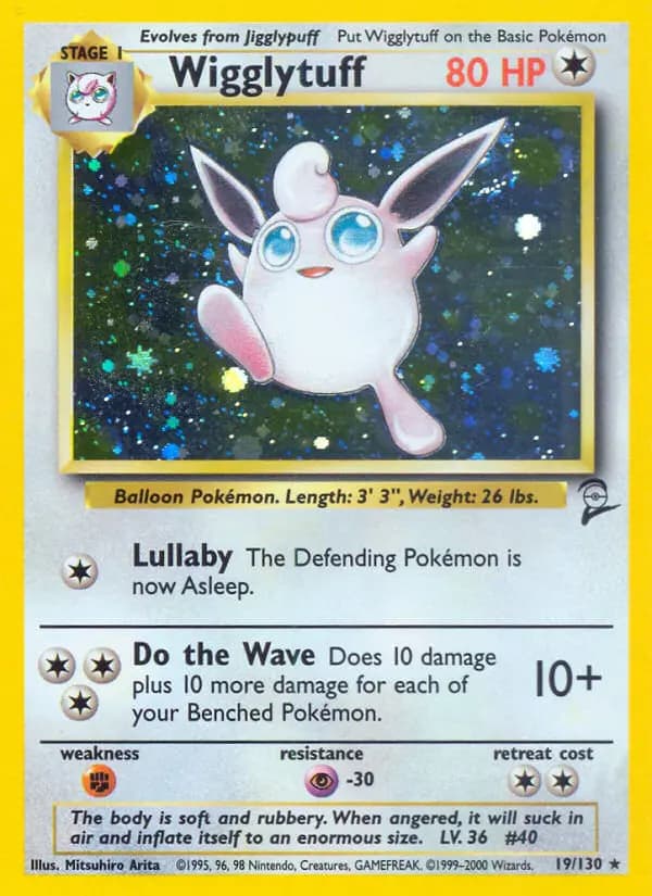 Wigglytuff #19 — Base Set 2