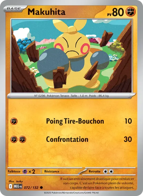 Carte Pokémon Makuhita #072 — Méga-Évolution