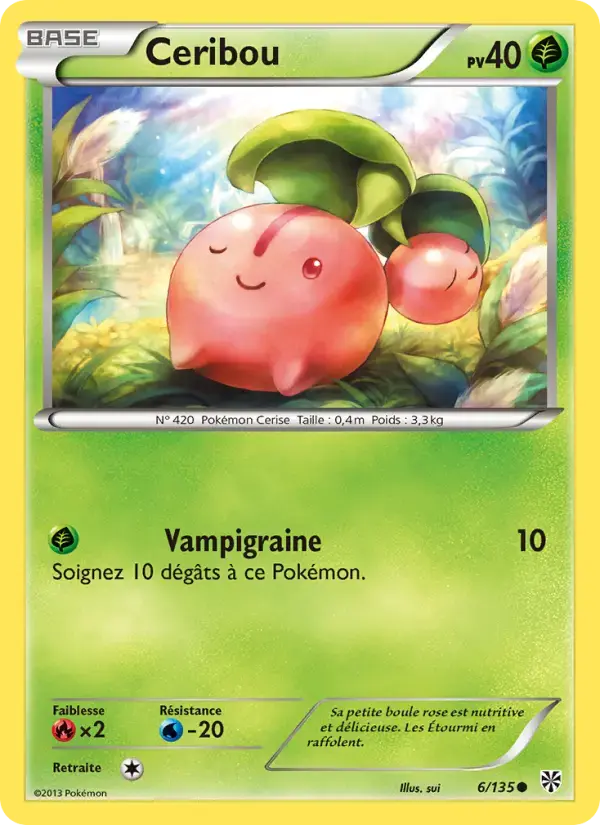 Carte Pokémon Ceribou #6 — Tempête Plasma