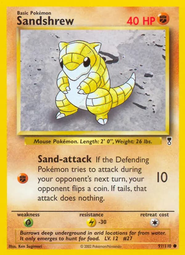 Sandshrew #91 — Legendary Collection