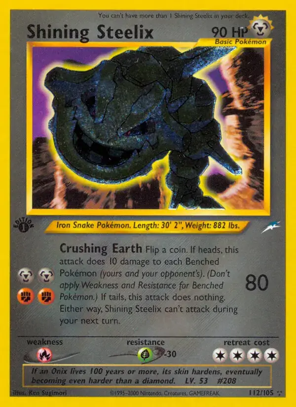 Shining Steelix #112 — Neo Destiny