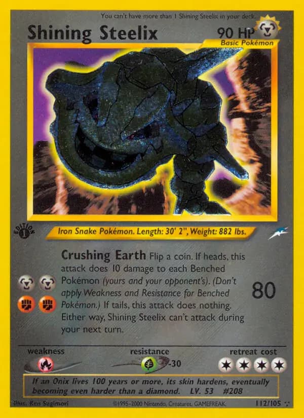 Shining Steelix #112 — Neo Destiny