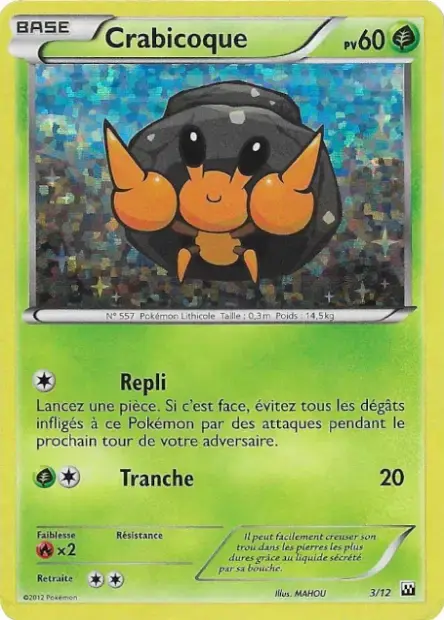 Carte Pokémon Crabicoque #3 — 2012 Promo McDonald's