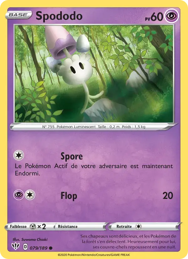 Carte Pokémon Spododo #79 — Ténèbres Embrasées