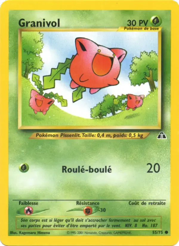 Carte Pokémon Granivol #55 — Neo Discovery