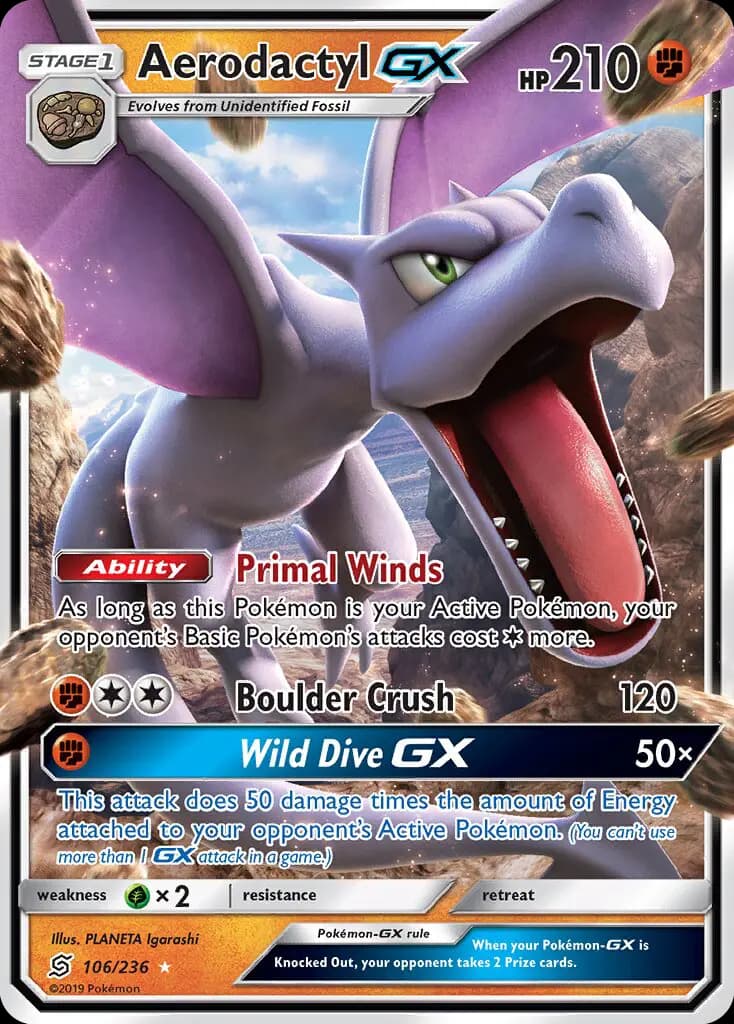 Aerodactyl GX #106 — Unified Minds