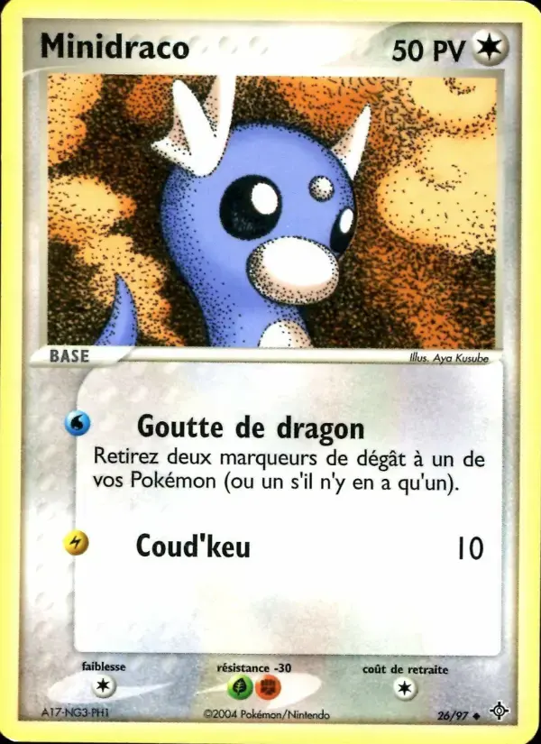 Carte Pokémon Minidraco #26 — Dragon