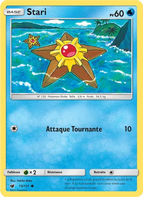Carte Pokémon Stari #15 — Invasion Carmin