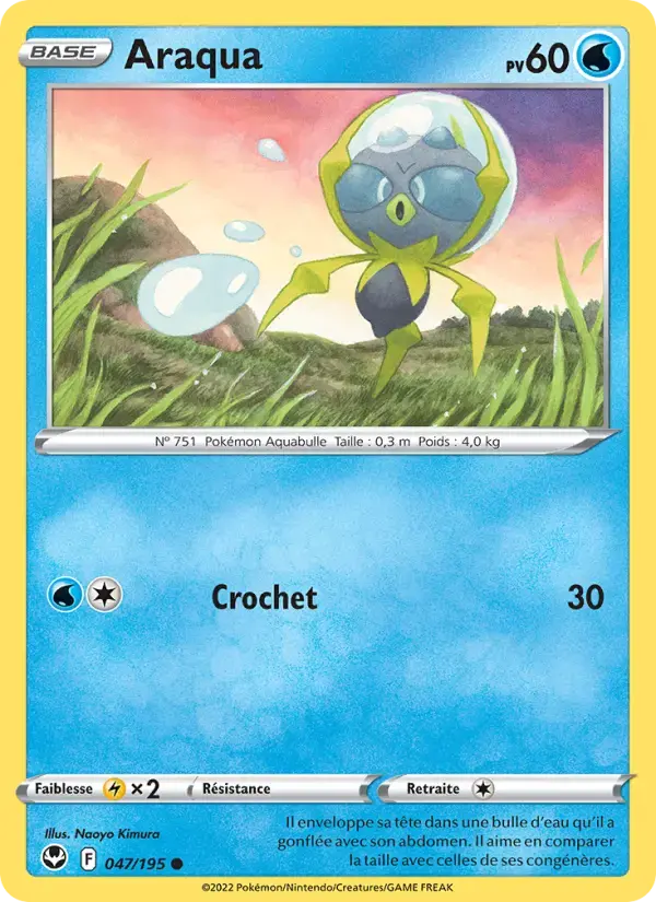 Carte Pokémon Araqua #047 — Tempête Argentée