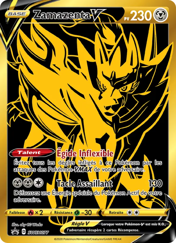 Carte Pokémon Zamazenta V #SWSH077 — Promos Épée et Bouclier