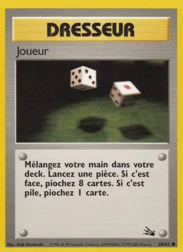 Carte Pokémon Joueur #60 — Fossile
