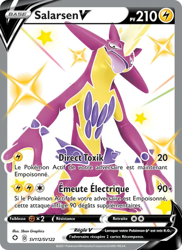 Carte Pokémon Salarsen V #SV112 — Destinées Radieuses