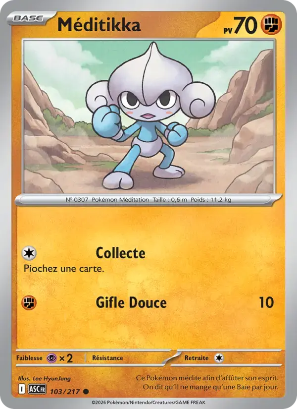 Carte Pokémon Méditikka #103 — Héros Transcendants