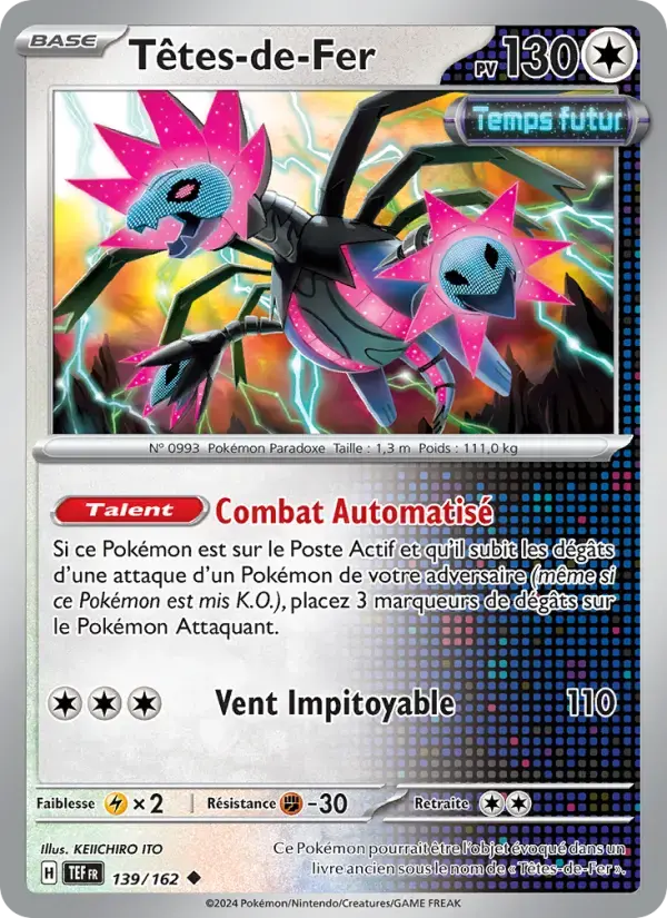 Carte Pokémon Têtes-de-Fer #139 — Forces Temporelles