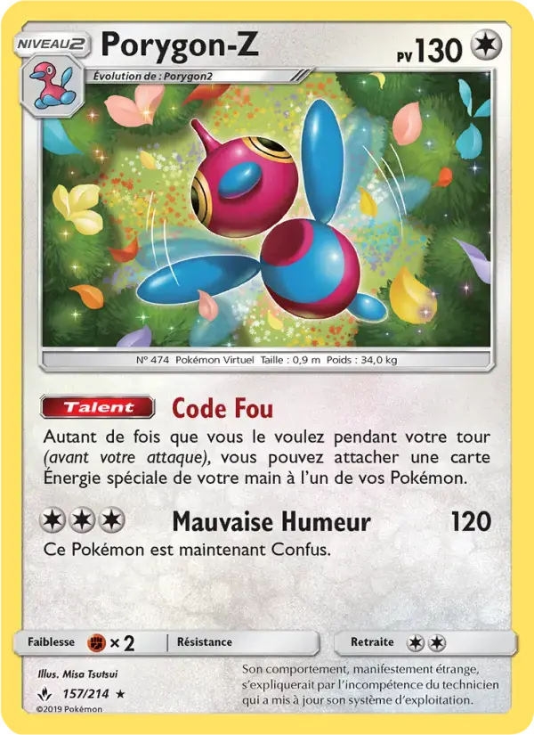 Carte Pokémon Porygon-Z #157 — Alliance Infaillible