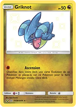 Carte Pokémon Griknot #SV38 — Destinées Occultes