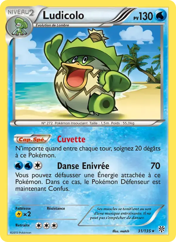 Carte Pokémon Ludicolo #31 — Tempête Plasma