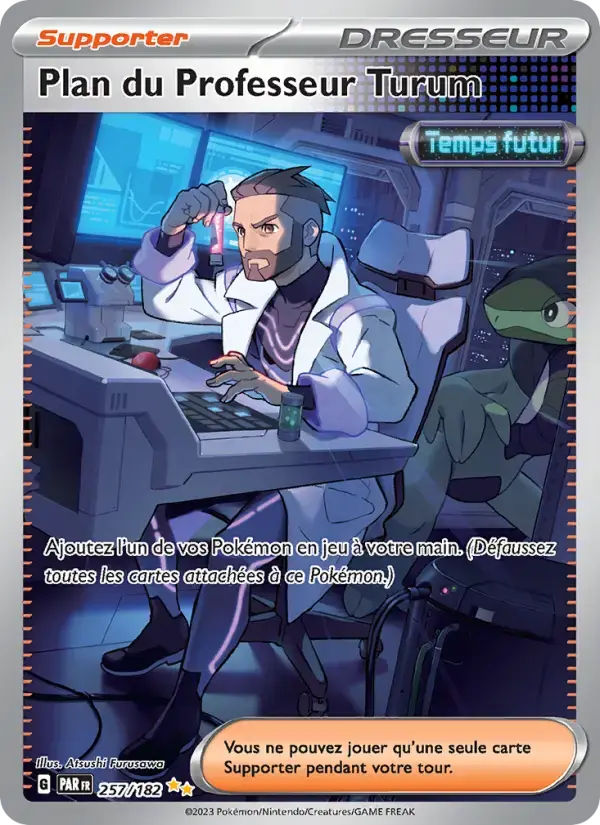 Carte Pokémon Plan du Professeur Turum #257 — Faille Paradoxe
