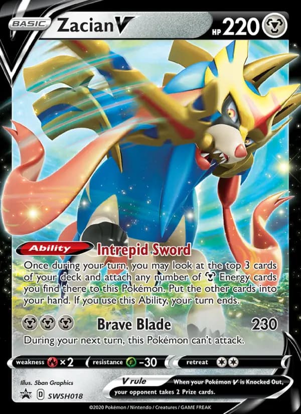 Zacian V #SWSH018 — Sword & Shield Promos