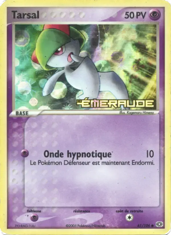 Carte Pokémon Tarsal #61 — Émeraude