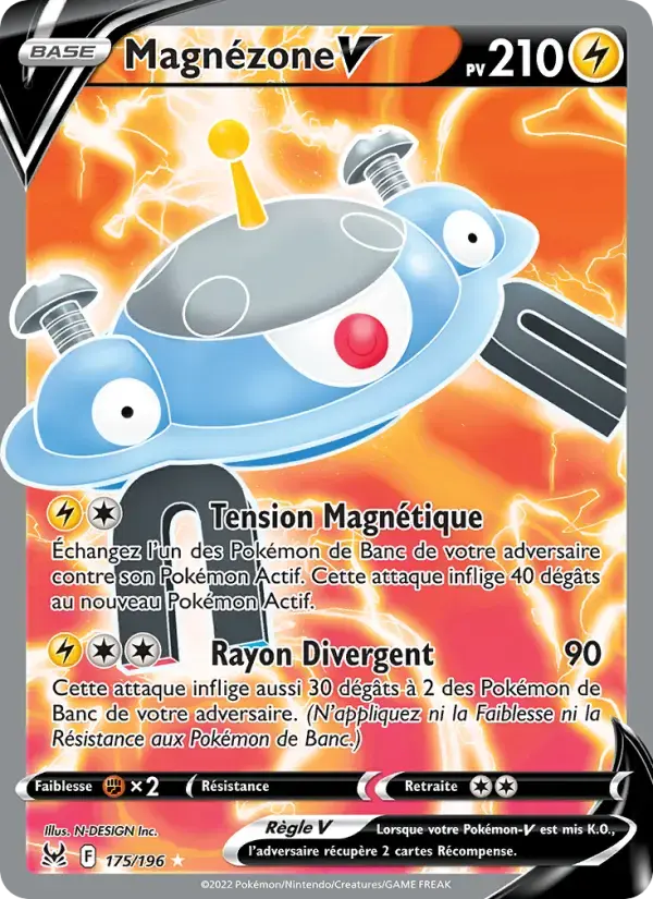 Carte Pokémon Magnézone V #175 — Origine Perdue