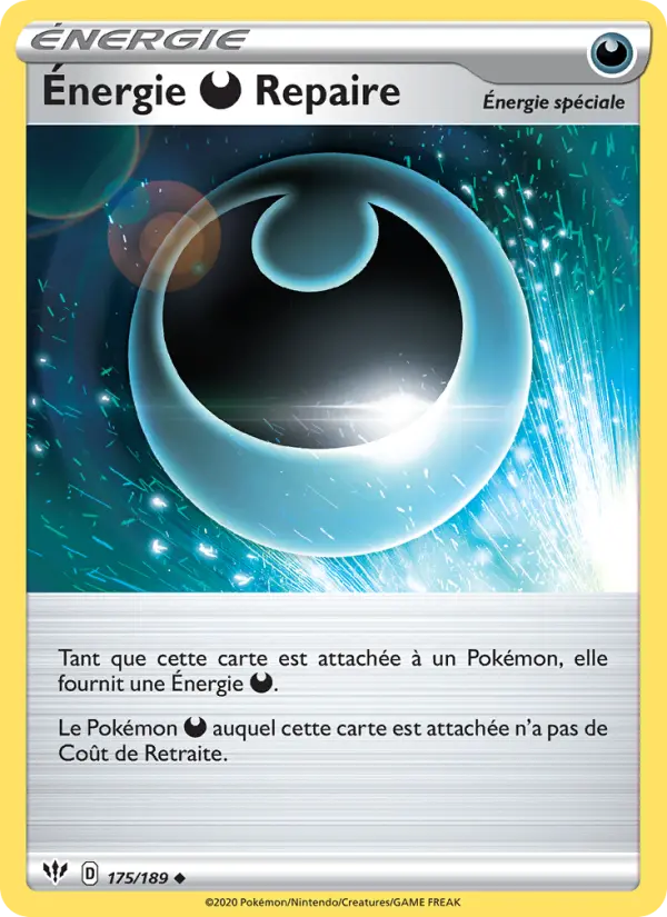 Carte Pokémon Énergie Darkness Repaire #175 — Ténèbres Embrasées